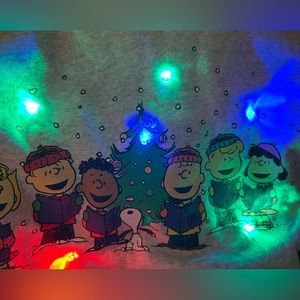 Peanuts Kids Light Up Sweatshirt Gray Heather Size 7